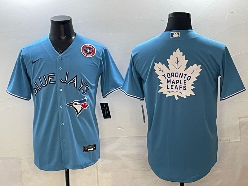 Men 2025 Toronto Blue Jays Blank Light Blue Game Nike MLB Jersey style 09